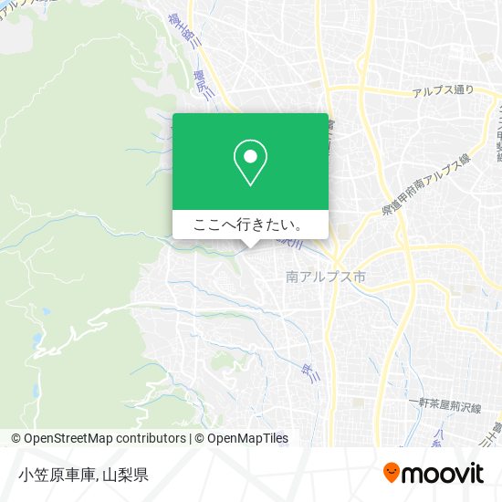 小笠原車庫地図