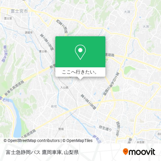 富士急静岡バス 鷹岡車庫地図