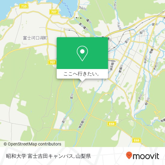 昭和大学 富士吉田キャンパス地図
