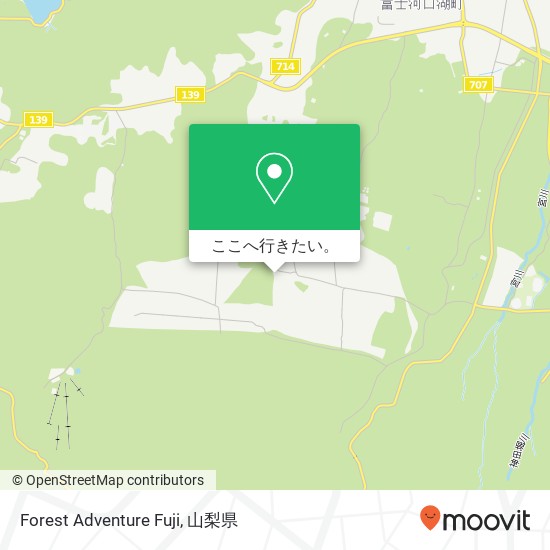 Forest Adventure Fuji地図