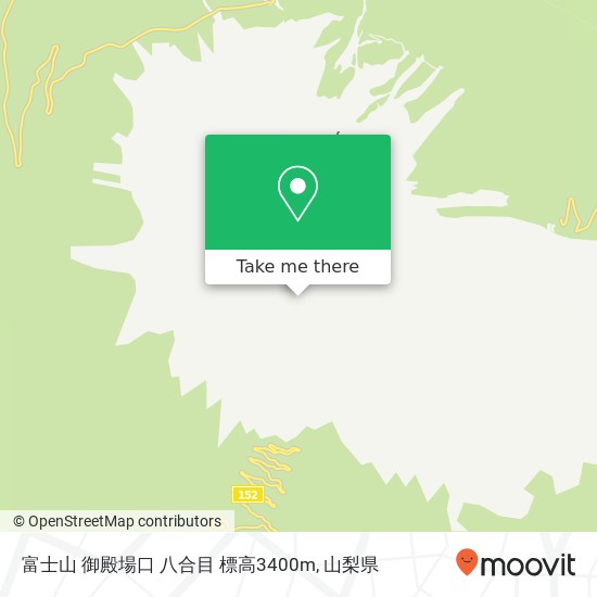 富士山 御殿場口 八合目 標高3400m地図