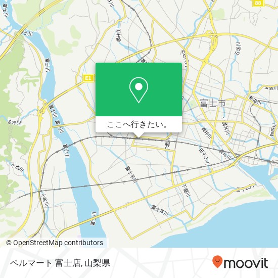 ベルマート 富士店地図