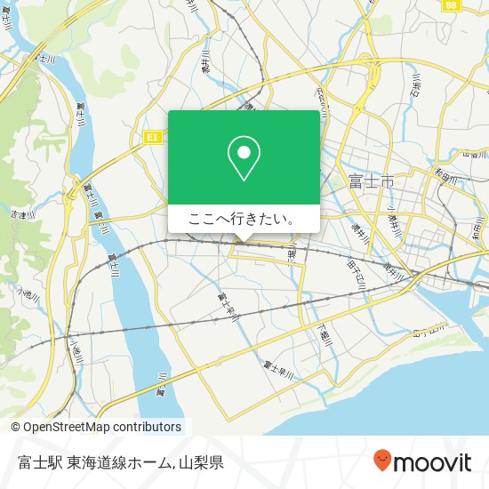 富士駅 東海道線ホーム地図