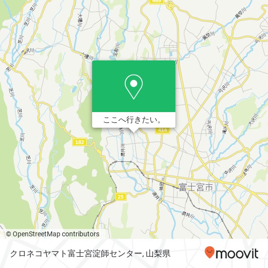 クロネコヤマト富士宮淀師センター地図