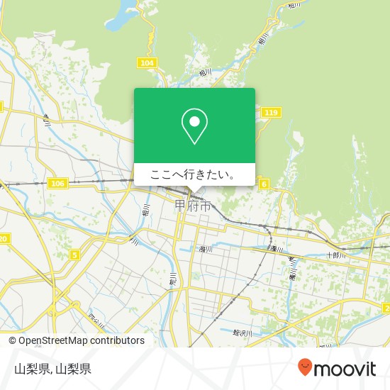 山梨県地図