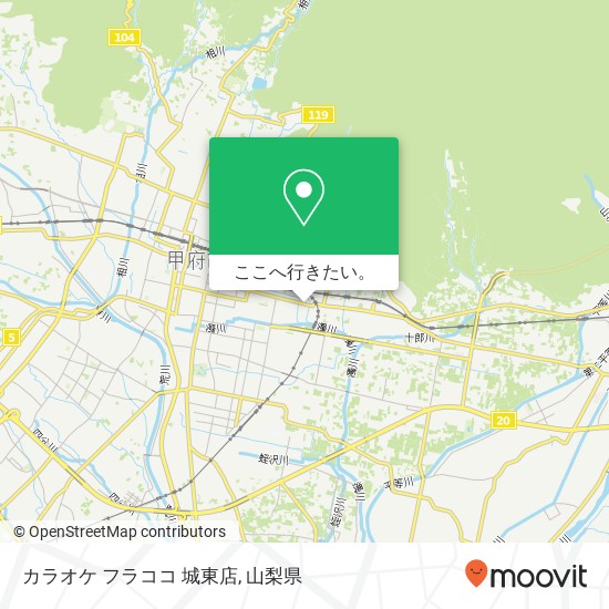 カラオケ フラココ 城東店地図