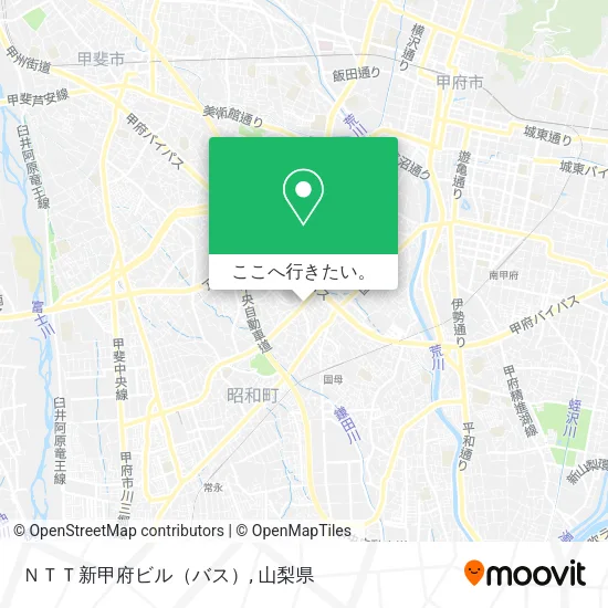 ＮＴＴ新甲府ビル（バス）地図