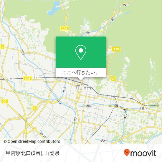甲府駅北口(3番)地図