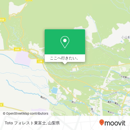 Toto フォレスト東富士地図