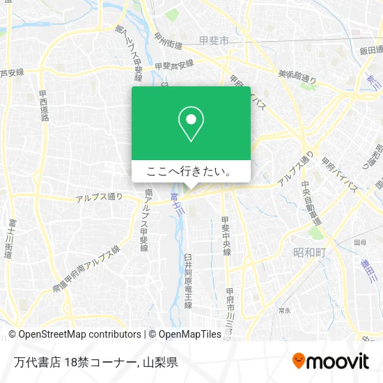 万代書店 18禁コーナー地図