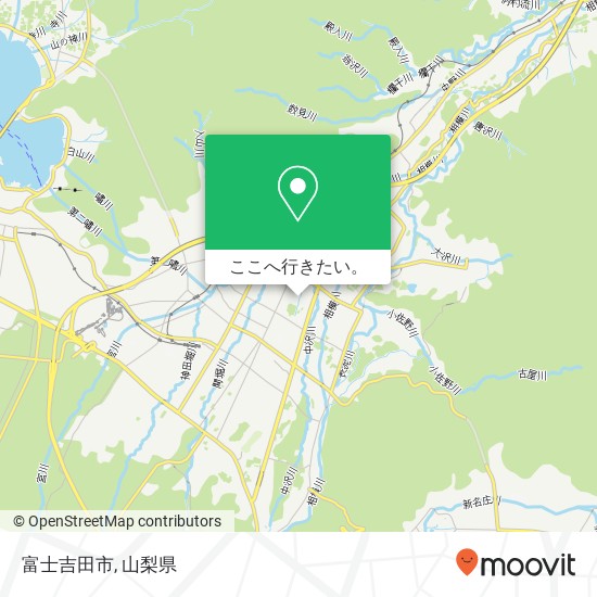 富士吉田市地図