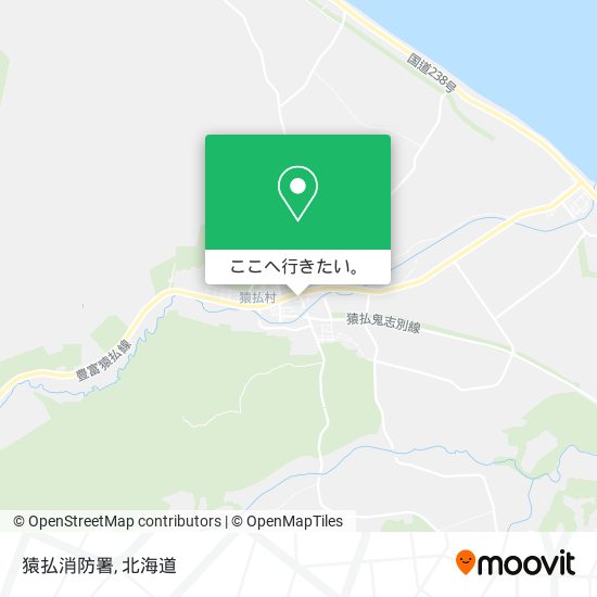猿払消防署地図