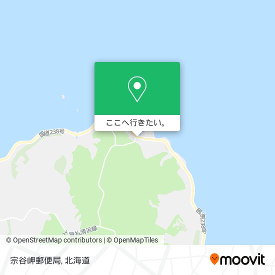 宗谷岬郵便局地図