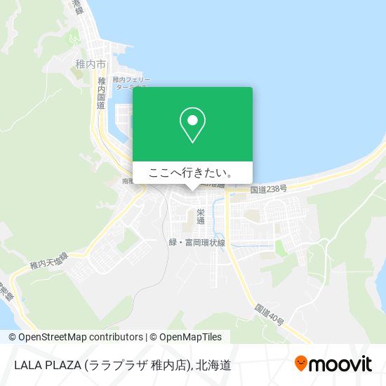 LALA PLAZA (ララプラザ 稚内店)地図