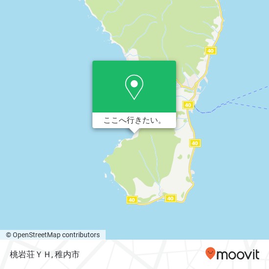 桃岩荘ＹＨ地図