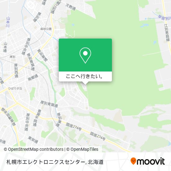 札幌市エレクトロニクスセンター地図