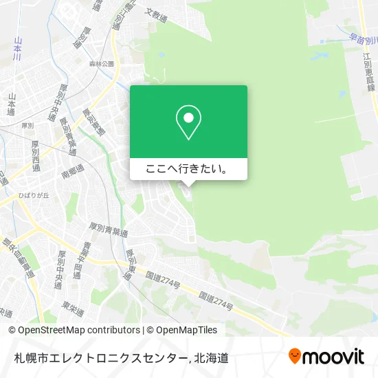 札幌市エレクトロニクスセンター地図
