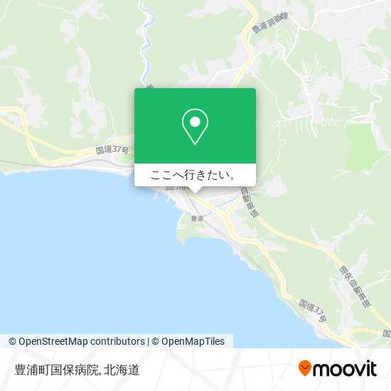 豊浦町国保病院地図