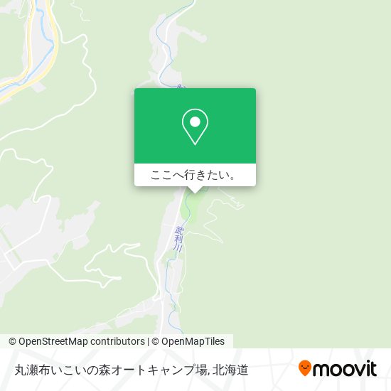 丸瀬布いこいの森オートキャンプ場地図