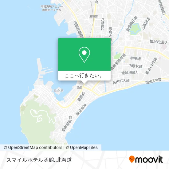 スマイルホテル函館地図