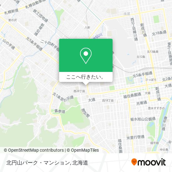 北円山パーク・マンション地図