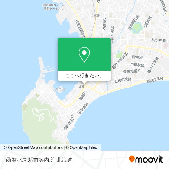 函館バス 駅前案内所地図