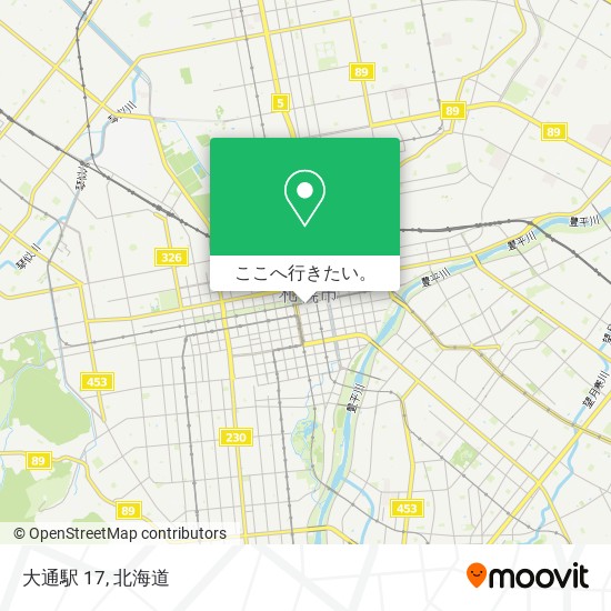 大通駅 17地図