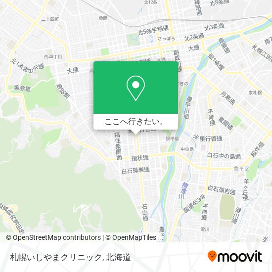 札幌いしやまクリニック地図