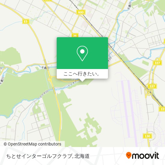 ちとせインターゴルフクラブ地図