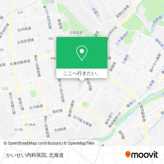 かいせい内科医院地図