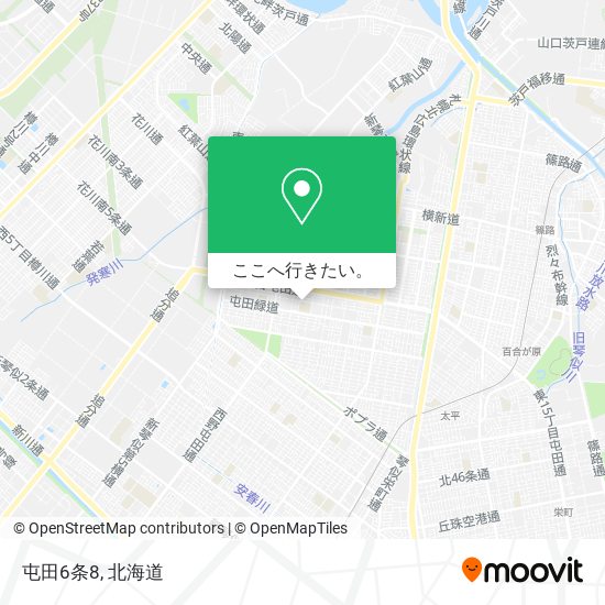 屯田6条8地図