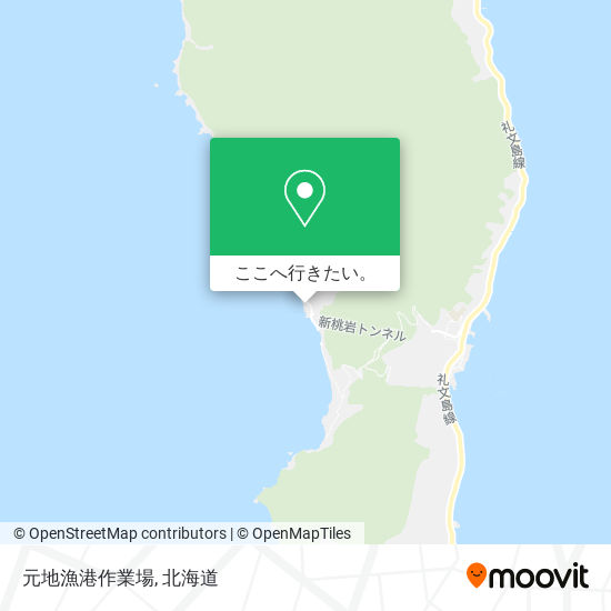 元地漁港作業場地図