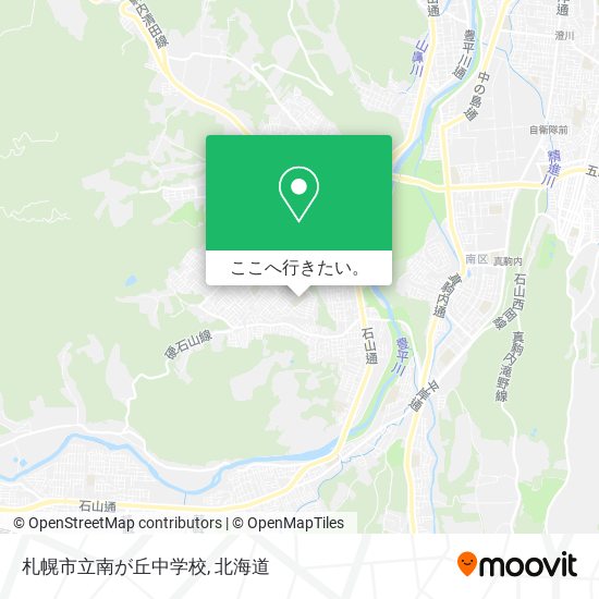 札幌市立南が丘中学校地図