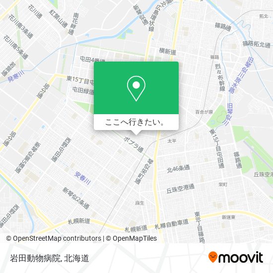 岩田動物病院地図