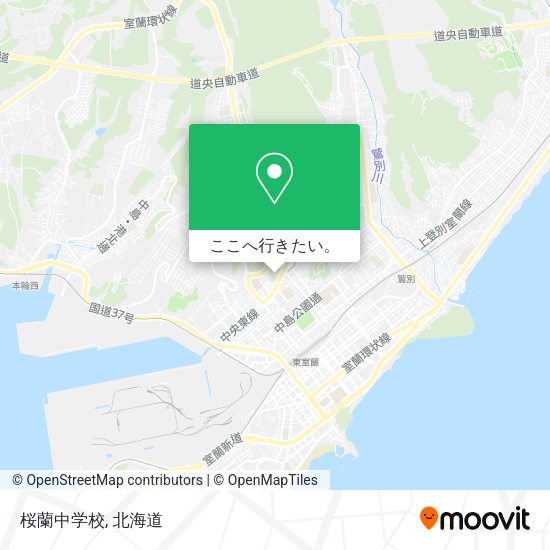 桜蘭中学校地図