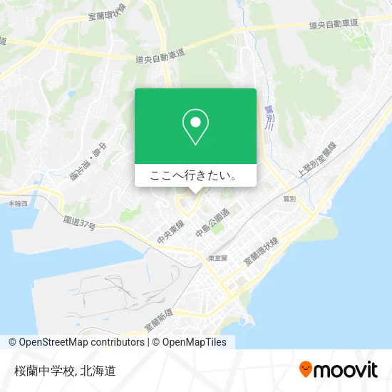 桜蘭中学校地図