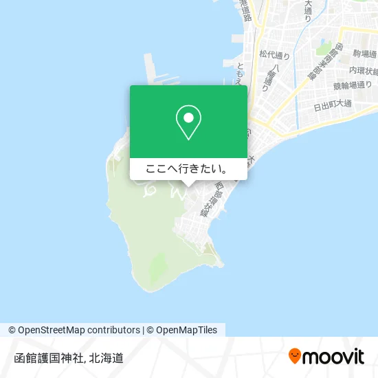 函館護国神社地図