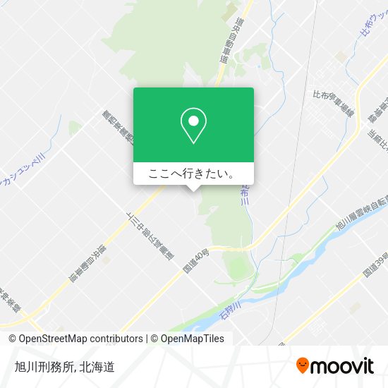 旭川刑務所地図