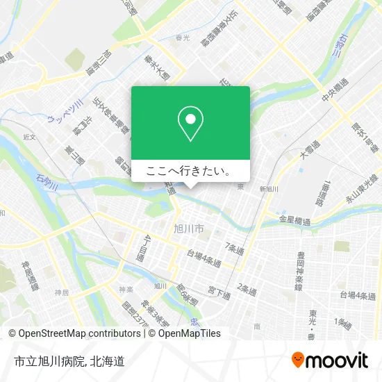 市立旭川病院地図