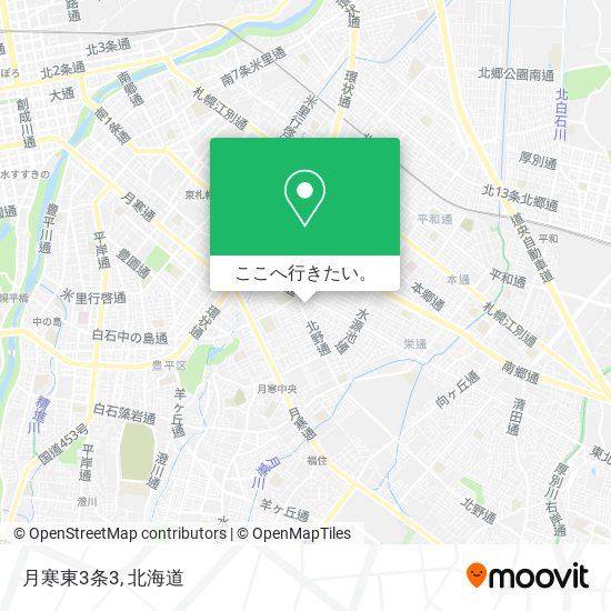 月寒東3条3地図