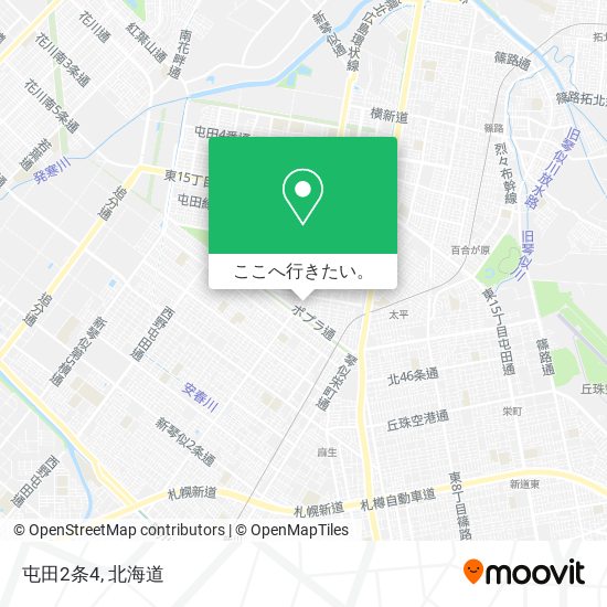 屯田2条4地図