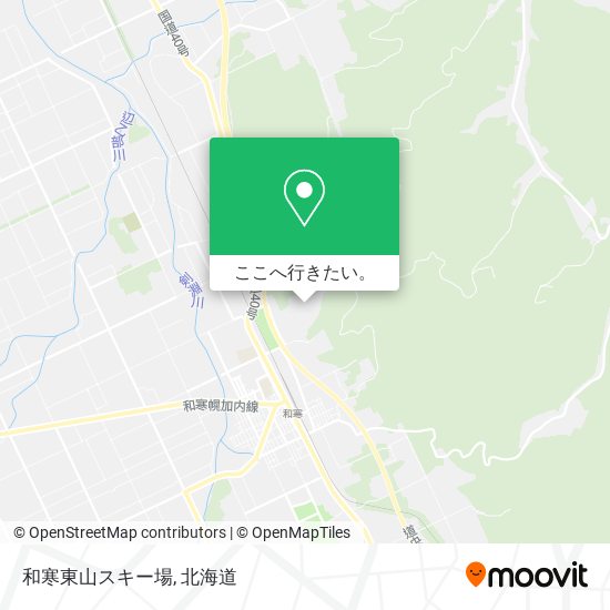 和寒東山スキー場地図