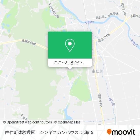 由仁町体験農園　ジンギスカンハウス地図