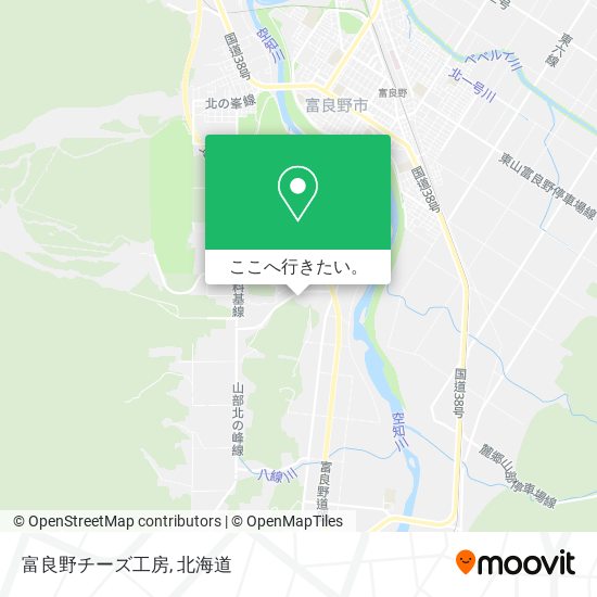 富良野チーズ工房地図