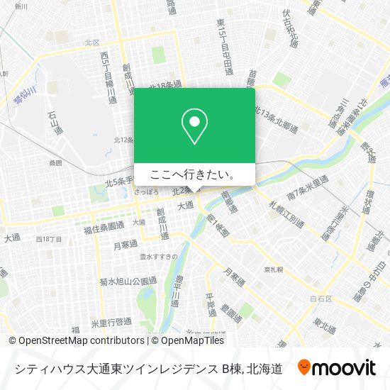 シティハウス大通東ツインレジデンス B棟地図