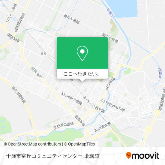 千歳市富丘コミュニティセンター地図