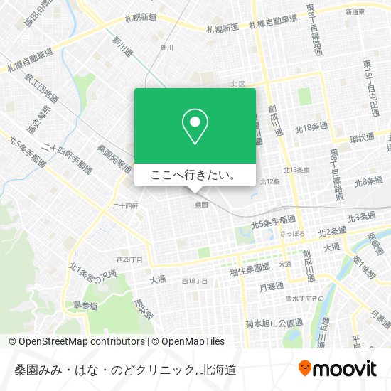 桑園みみ・はな・のどクリニック地図