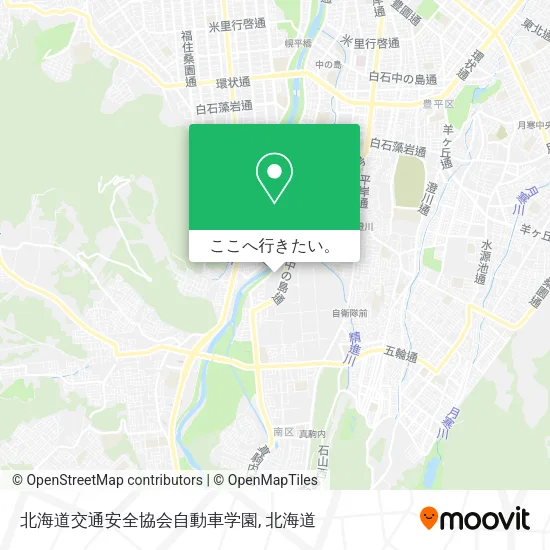 北海道交通安全協会自動車学園地図