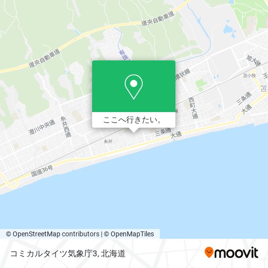 コミカルタイツ気象庁3地図