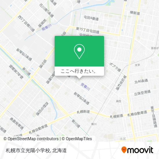 札幌市立光陽小学校地図